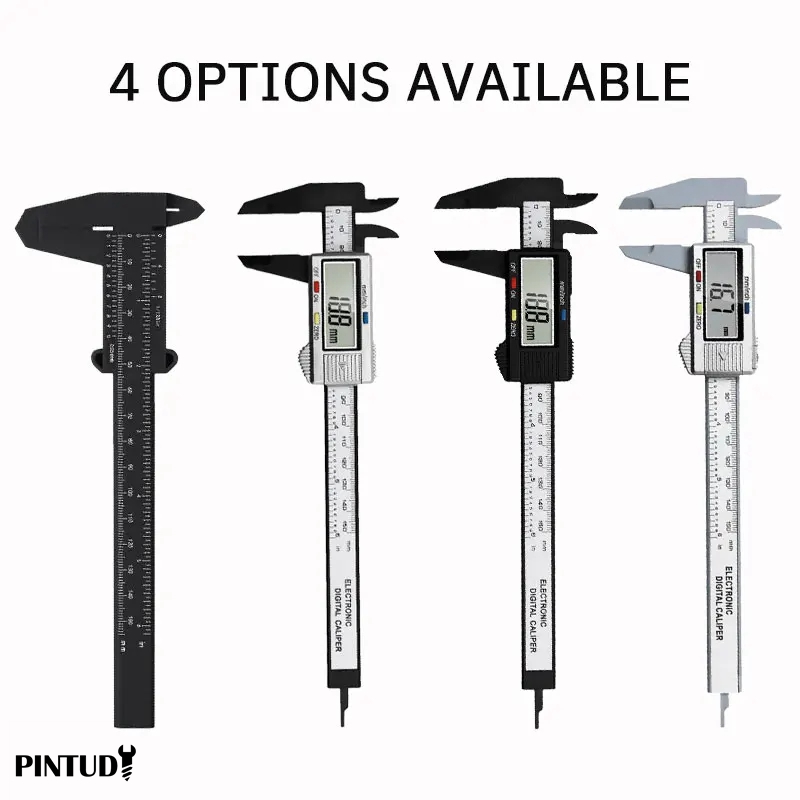 Digital Caliper 150Mm Stainless Steel - 1PC Plastic Vernier Caliper Digital Display